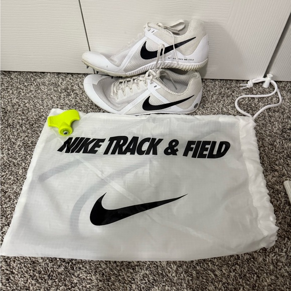 Nike Shoes - Nike White and Black Track & Field Shoes